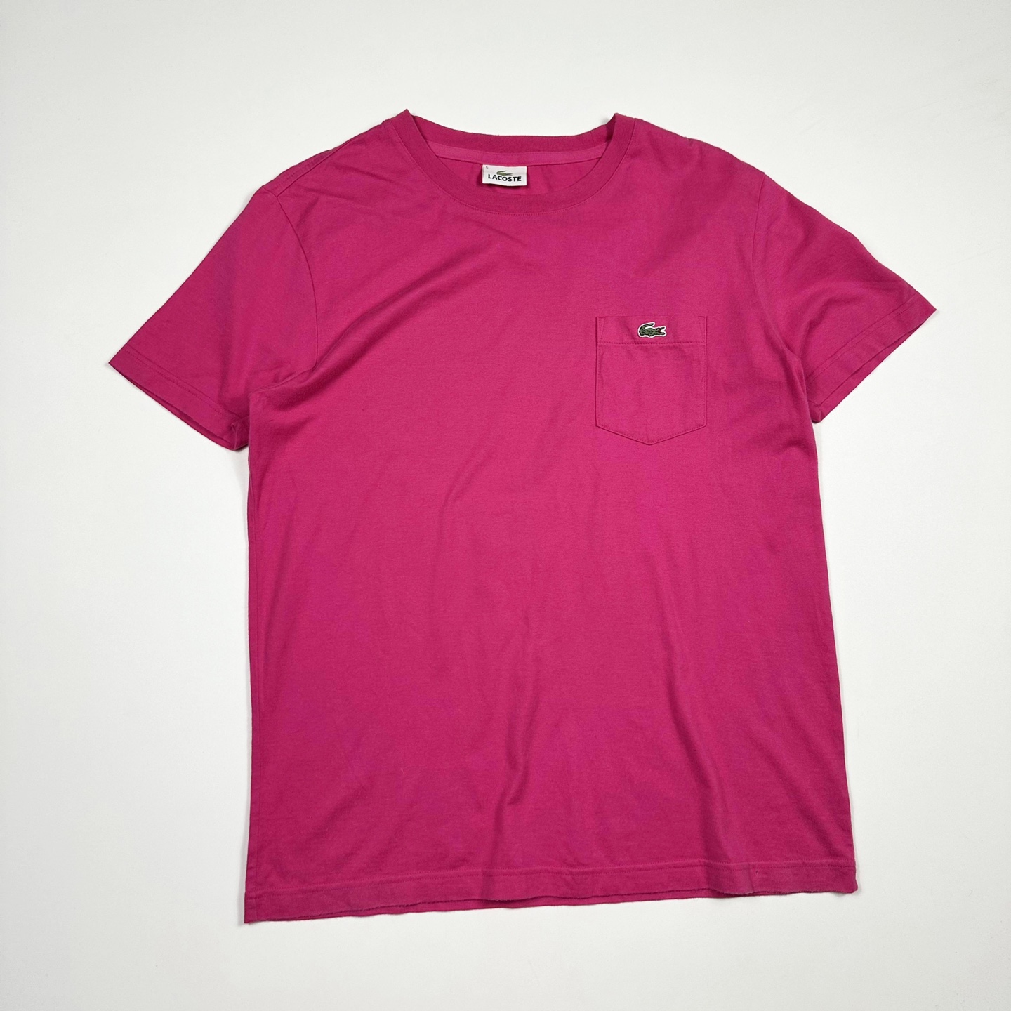 라코스테 크록 핑크 반팔 티셔츠 (L)